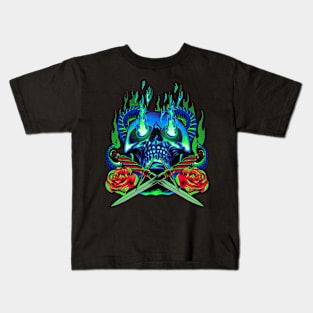 crossing skull Kids T-Shirt